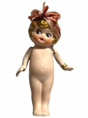 Adorable Bisque Kewpie Doll approx 5” no chips etc